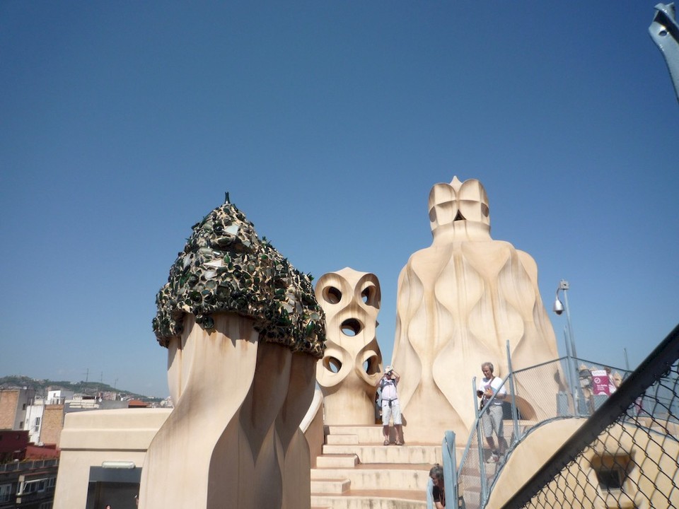 La Casa Milà : sur la terrasse