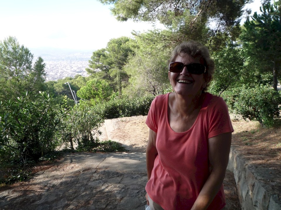 La montée vers un belvédère du Parc de Montjuïc